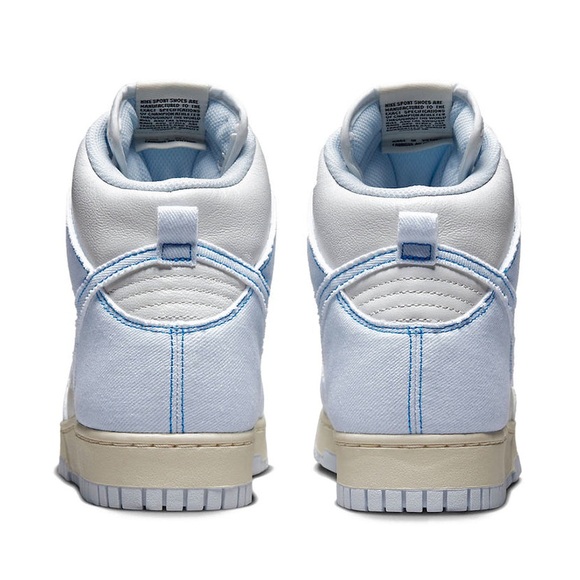 NIKe Dunk high 1985 Royal Blue Denim Sneaker's. Size 9US. Can fit 7~8US - Picture 9 of 10